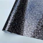 L&auml;ikiv must lilleline s&uuml;sinikkiust auto kleepkile sise- ja v&auml;liskujunduseks 50x150 cm