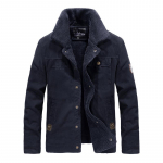 Uus Winter Plus Velvet meeste jope puuvillane mantel meeste lahtine paks mantel teksajakk 5XL