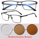 0 -0,5 -0,75 Kuni -6,0 Metallist T&auml;israamiga P&auml;ikese Fotochromeerivad Ruudukujulised Retseptiprillid Silindrilise J&otilde;uga Myopia -3.75