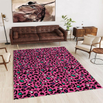 Kerge luksuslik leopardimustriga vaip P&otilde;hjamaade kodune elutuba Pestav libisemiskindel vaip Magamistuba Voodi&auml;&auml;rne vaip Suure pindalaga p&otilde;randamatt 80x120cm pink