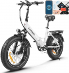 V&eacute;lo &Eacute;lectrique - SAMEBIKE - LOTDM200-II-FT-WH - 48V 13Ah - Autonomie 60-120 km - Pliant