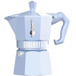 Itaalia kohvikeetja - BIALETTI - MOKA Exclusive - 3 tassi - Pastellsinine - Lakitud alumiinium - Vintage disain sinine