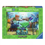 Puzzle - RAVENSBURGER - Minecraft Mosaic - 1000 pi&egrave;ces - Multicolore - Int&eacute;rieur