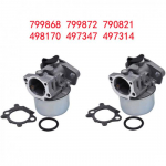 Carburetor W/ Gasket Fit For 6150 4-7 HP Engine 650 series Troy Bilt 6.5HP 2Pack