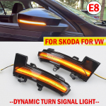 D&uuml;naamiline LED-suunatuli Skoda Octavia Mk3 A7 5E 2013-2018 VW T-Roc T-corss 2018 2019 2020 Peegli indikaator