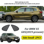 LINNUNU Autokardin K&uuml;lgakna Magnetiline P&auml;ikesekaitse V&otilde;rk Suvine P&auml;ikesekaitse UV-kaitse BMW X5 E70 F15 G05 2006-2013-2018-2025 jaoks G05 Side Small-2PCS