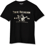 True Religion meeste l&uuml;hikeste varrukatega metallik Buddha T-s&auml;rk S mitmev&auml;rviline