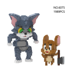 Armas kass hiire m&auml;ng plokk-m&auml;nguasjad mikro-mini ehitusplokid anime figuur multifilmikoomiksitegelaste m&auml;nguasjad DIY kokkupandavad klotsid laste kingitused No box