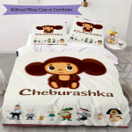 Cheburashka Armas Muster Voodipesu komplekt Tekikate Padjap&uuml;&uuml;r Kodu kaunistus S&uuml;nnip&auml;evakingitus (1 * tekikott + 2 * padjap&uuml;&uuml;ri ilma s&uuml;damikuta)17 135x200cm