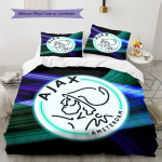 Ajax Amsterdami Muster Voodipesu Tekikomplekt Tekikate Padjap&uuml;&uuml;r Kodukaunistus S&uuml;nnip&auml;evakingitus (1 * tekikott + 2 * padjap&uuml;&uuml;ri, ilma s&uuml;damikuta) 135x200cm