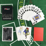 2 tk/partii Plastikust pokkerikaardid K&otilde;rge kvaliteediga Texas Hold'em m&auml;ngud Veekindlad ja matt viimistlusega m&auml;ngukaardid Meelelahutus Lauam&auml;ng