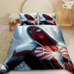 Multikas Spidermani tekikott komplekt Laste Poiste Voodipesu komplekt &Auml;mblikukangelase tekikate Laste magamistoa kaunistuseks EU Single(135*200cm)3pcs