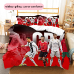 Cristiano Ronaldo Kujutisega Voodipesu Kodu Kaunistus S&uuml;nnip&auml;evakingitus (1 * tekikott + 2 * padjap&uuml;&uuml;ri, ilma s&uuml;damikuta) 135x200cm