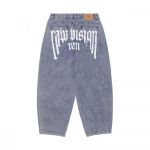 Nomanual Raw Vision Denim Pants  White Blue XS