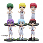 Anime Kuroko korvpalli tegevuskuju 6 stiili valge vorm Kuroko Tetsuya Teppei Kagami Taiga kogutav m&auml;nguasi poistele kingitus