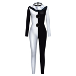 Murtud hingega klouni cosplay kost&uuml;&uuml;m uus j&otilde;ulu-Halloweeni kost&uuml;&uuml;m &otilde;uduskapuutsiga retuusid &uuml;hes t&uuml;kis S white