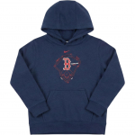 Nike &times; MLB Huppar Boston Red Sox Vabaaja Mugav Hingav Nahas&otilde;bralik Pullover Kapuutsiga Pikkade Varrukatega Fliis Laste hupparid 3Z3B3SBF7-BOS L
