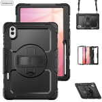 Samsung Tab S11 11 SM-X730 X736 S11 Ultra 14.6 SM-X930 X936B jaoks K&auml;e&otilde;larihmaga Seisualusega Tahvelarvuti Kate P&otilde;rutuskindel Tugev Funda Tab S11 (11 inch) must
