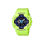 CASIO Naiste BABY-G Must Kell BA-110PP-3A BA-110PP-3A Neon Green Strap