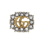 Gucci Double G &otilde;&otilde;nesdisainiga kristallmetallist pross Unisex aksessuaarid 506171-J1D50-8062 Basic Packaging-Dust Bag+Box