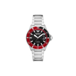 EMPORIO ARMANI K&auml;ekell Automaatne Mehaaniline Liikumine Roostevabast Terasest Rihm 42mm Must Tihvt Meeste Kellad AR60074 Black Dial black