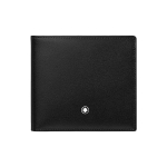 Montblanc Logo Tekstuuriga Nahast Rahakott Meeste rahakott Must 126206 Gift Set(Basic Set+Box+Shopping Bag) black