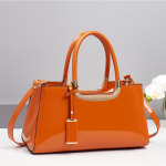 Uus Mood L&auml;ikiv Lakknahast Punane Naiste Kott Pulma Pruudi &Otilde;la Crossbody K&auml;ekott &Otilde;htukott oranž