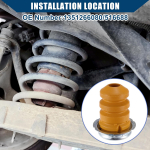 Nr.1351266080/516688 Amordipikendaja Puhver Stopper Fiat Ducato 2006-2023 jaoks / Tagumine Kummist Puhver Stopper / Vastupidav Kummist Metallist / 1 tk