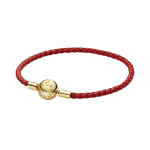 Pandora Moments Zodiac punane n&ouml;&ouml;riga kootud k&auml;ev&otilde;ru unisex k&auml;ev&otilde;ru 568777C01 Box,17.5cm