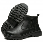 Suur suurus 47 T&ouml;&ouml;saapad Terasnina kingad Meeste nahast saapad veekindlad Ohutuskingad inseneridele L&auml;bitorkekindel kaitsejalatsid 36 must