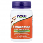 NOW Foods Serrapeptaas Taimsed Kapslid, 60 tk 60 pcs - 1 ea