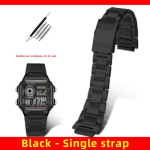 AE1200 Korpus roostevabast terasest raam rihm Casio G-Shock 3299 AE-1200WH AE-1300 jaoks Muudetud metallist randmekellakorpuse peegelklaasikomplekt For AE-1200 AE1300 black