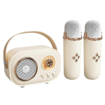 Laste karaoke masin mikrofoniga, kaasaskantav Bluetooth k&otilde;lar, juhtmevaba subwoofer laste s&uuml;nnip&auml;evaks, j&otilde;ulukingiks 1 roosa