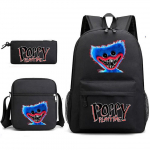 (Ainult seljakott, t&uuml;&uuml;p 6) 3 tk Komplekt Anime M&auml;ng 3D Poppy Playtime Koletis Seljakotid Messenger Bag Pinal L&otilde;uend Koolikott &Otilde;pilastele Lastele