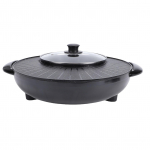Hot Pot Elektriline Grill &Uuml;mmargune Korea BBQ Grill Hotpot Elektriline Suitsuvaba Grill Kodu Perepeo Kogumiseks USA Pistik 110V