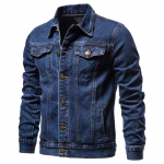 Kevadine ja S&uuml;gisene Meeste Denim Jakk Puuvillane Vabaaja Kitsas Jakk Meeste Denim Jakk Meeste R&otilde;ivad M
