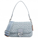 Coach Soft Tabby 26 H&otilde;bedane T&auml;helogo Reljeefne Prinditud Kangast Crossbody Kott Naiste Kotid Sinine CJ854-LHPBU Basic Set (Bag+Dust Bag)