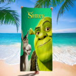 Klassikalised armsad multifilmitegelased S-Shrek Suured mikrokiudrannar&auml;tikud Kiiresti kuivavad r&auml;tikud Liivarannar&auml;tikud Basseinir&auml;tikud Reisimiseks Ujumisbasseiniks Joogaks W100*H170(CM)