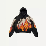 ROADVIBE Y2K Ameerika Riided S&uuml;gis Uus Meeste 3D Graafiline Tr&uuml;kitud Meeste &Uuml;le suurusega Huppar Moodne Streetwear Must Gooti Punk Hupparid Mehele 6XL black