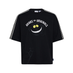Adidas Originals X Disney Cheshire Cat Pullover &Uuml;mmarguse kaelusega Mugav Spordiline L&uuml;hikeste varrukatega T-s&auml;rk Unisex T-s&auml;rk KX5312 L