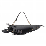 Noorte T&uuml;drukute Krabi Kujuline Crossbody Kott &Uuml;hev&auml;rviline PU Nahast K&auml;ekott Armas Loov Naljakas Kott Vabaaja M&auml;nguasi Cross Body Telefonikott must