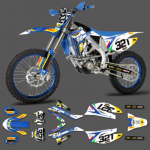 PowerZone Kohandatud meeskonnagraafika kleebised kleebiste komplekti jaoks TM RACING kleebistele 2015 2016 2017 2018 2019 2020 2021 02