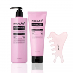 Medicube Roosioks PDRN Peanaha ja Juuste Tugevdamise 2-osaline Komplekt, Puhastav &Scaron;ampoon 400ml + Palsam 250ml + Peanaha Gua Sha