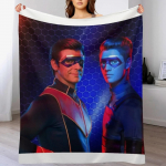 Kapten Mees ja Laps Oht K&auml;mpimiskate Ruuduline Flanellkangas Voodi v&otilde;i Diivani Kodukaunistuseks 100cm x 150cm