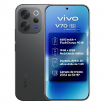Nutitelefon Vivo V70 5G Must 12 GB 512 GB - &Uuml;li&otilde;huke 7,4 mm - ZEISS 50MP kaamera - 6500 mAh aku - IP68 IP69