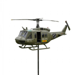 3D Metallist V&auml;litingimustes Aia Hoovi P&ouml;&ouml;rlev Helikopteri Tuuleveski Skulptuur Dekoratiivne Murukatte Kunst roheline