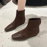 Naiste pahkluusaapad Suede Kontsaga Kingad 2025 Elegantne Uus Talvine Paks Lumega Chelsea Saapad Kleit Pidulik Naiste Botas Mujer 34 pruun