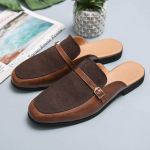 Mokassiinid Meeste Nahast Kingad Suvised Vabaaja Sandaalid Meeste Kingad Slip-on Meeste Mokassiinid Moodsad Meeste Korterid Mokassiinid Valge Must 38 pruun
