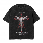 Washed T Shirts Toob Mulle Horizons BMTH Hip Hop Vintage T-s&auml;rk &Uuml;lem&otilde;&otilde;tmeline Streetwear Topid T-s&auml;rk Meestele ja Naistele S mitmev&auml;rviline