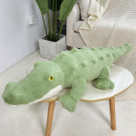 Pehme Krokodilli Pl&uuml;&uuml;sist M&auml;nguasi Kohev T&auml;ielikult T&auml;idetud Loom Padi Nukk Džungli Roheline Hiiglaslik Alligaator Diivanipadi S&uuml;nnip&auml;eva pl&uuml;&uuml;sist Kingitus 50cm roheline
